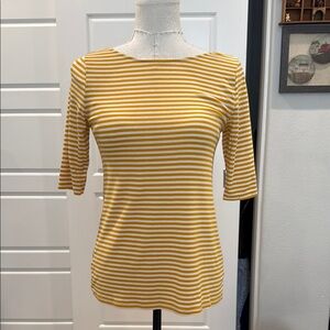 Yellow Striped Women's Top
